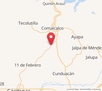 Map of Oriente 2da. Sección (San Cayetano), Tabasco