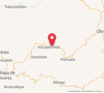 Map of Ostoyahualco, Guerrero
