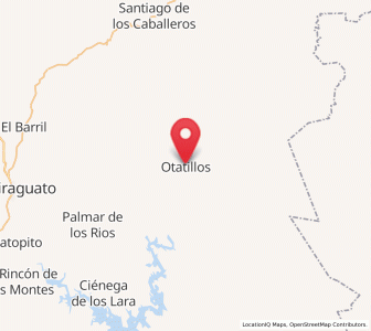 Map of Otatillos, Sinaloa