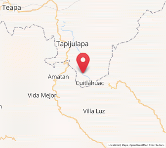 Map of Oxolotán, Tabasco