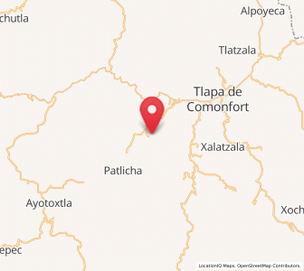 Map of Oztocingo, Guerrero