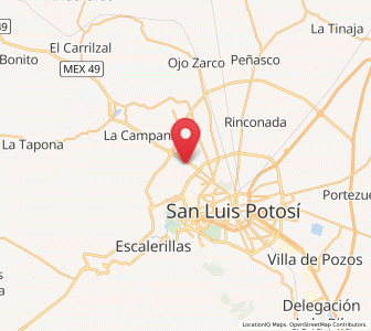 Map of Paisanos, San Luis Potosí