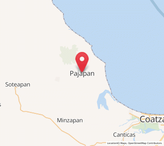 Map of Pajapan, Veracruz