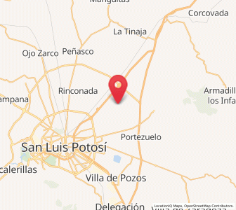 Map of Palma de la Cruz, San Luis Potosí