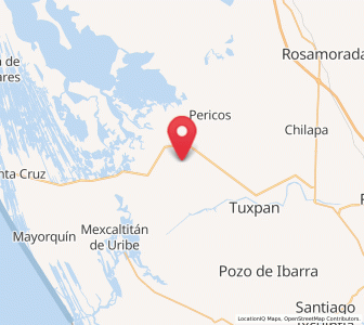 Map of Palma Grande, Nayarit
