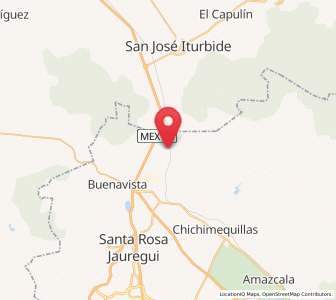 Map of Palo Alto, Querétaro