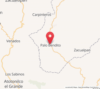 Map of Palo Bendito, Veracruz