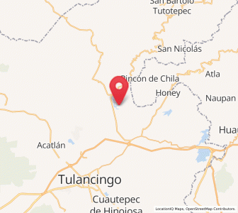 Map of Palo Gordo, Hidalgo