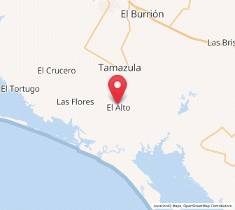 Map of Palos Verdes, Sinaloa