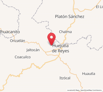 Map of Panacaxtlán, Hidalgo