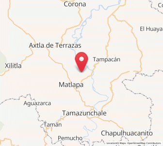 Map of Papatlas, San Luis Potosí