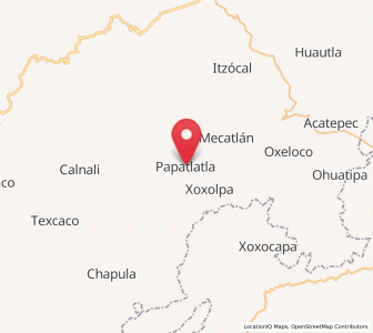 Map of Papatlatla, Hidalgo