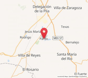 Map of Pardo, San Luis Potosí