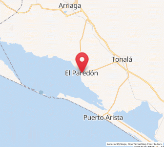 Map of Paredón, Chiapas