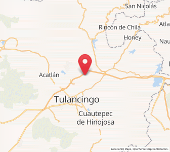 Map of Parque Urbano Napateco, Hidalgo