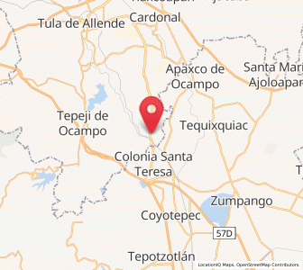 Map of Paseos de la Pradera, Hidalgo