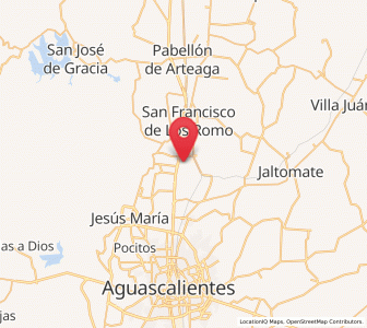 Map of Paseos de la Providencia [Fraccionamiento], Aguascalientes