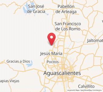 Map of Paseos de las Haciendas [Fraccionamiento], Aguascalientes