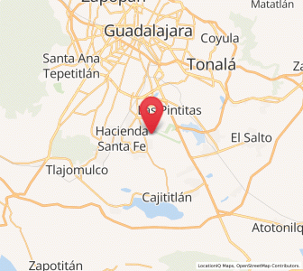 Map of Paseos del Valle [Fraccionamiento], Jalisco