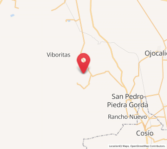 Map of Paso de Méndez, Zacatecas