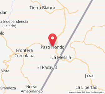 Map of Paso Hondo, Chiapas