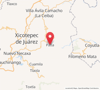 Map of Patla, Puebla