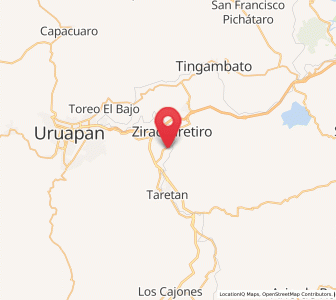 Map of Patuán, Michoacán