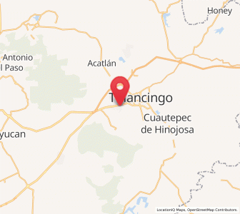 Map of Pedregal de San Francisco, Hidalgo