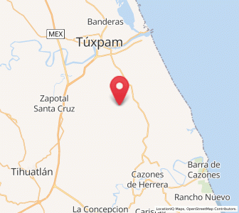 Map of Peña de Afuera, Veracruz