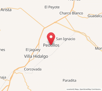 Map of Peotillos, San Luis Potosí
