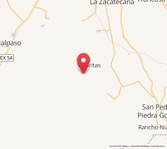 Map of Perales, Zacatecas