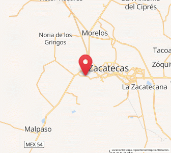 Map of Picones, Zacatecas