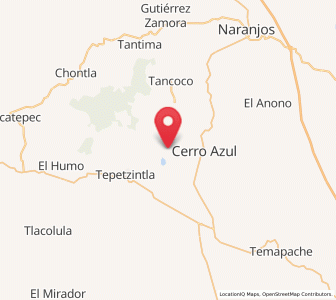 Map of Piedra Labrada, Veracruz
