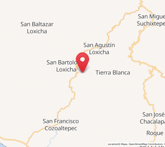 Map of Piedra Virgen, Oaxaca