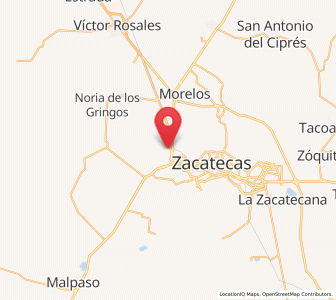 Map of Pimienta, Zacatecas