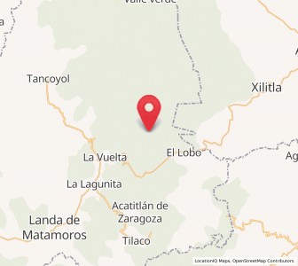 Map of Pinalito de la Cruz, Querétaro