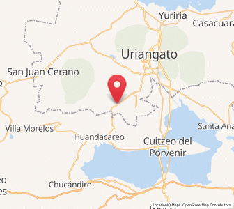 Map of Piñícuaro, Guanajuato