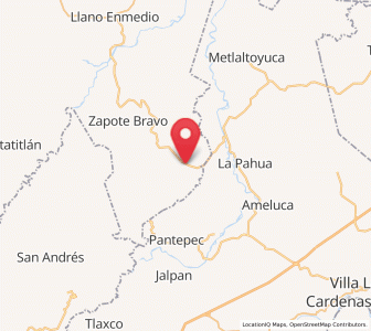 Map of Pisaflores, Veracruz