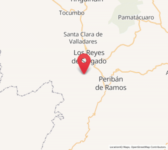 Map of Plan de Ayala, Michoacán