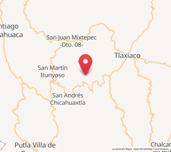 Map of Plan de Guadalupe, Oaxaca