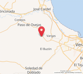 Map of Plan del Manantial, Veracruz