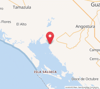Map of Playa Colorada, Sinaloa