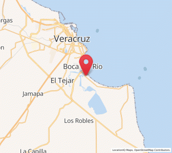 Map of Playa de la Libertad, Veracruz