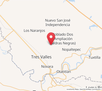 Map of Poblado Tres, Veracruz