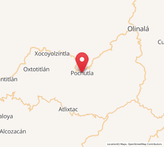 Map of Pochutla, Guerrero