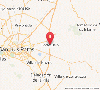 Map of Portezuelo, San Luis Potosí