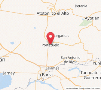 Map of Portezuelo, Jalisco