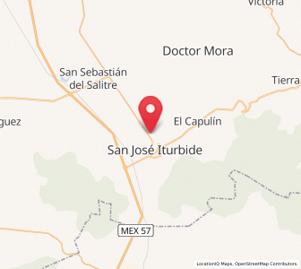 Map of Prados del Rosario, Guanajuato