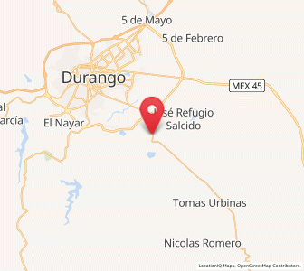 Map of Praxedis G. Guerrero Nuevo (La Loma), Durango