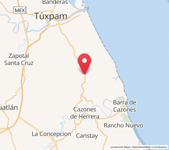 Map of Praxedis Guerrero (Kilómetro 18), Veracruz